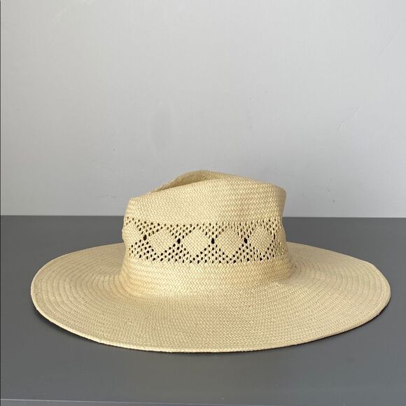 Brixton Joanna IV Natural Straw Hat Sz 7 / S (fits M) Vacation Sprint Break Boho main image 11